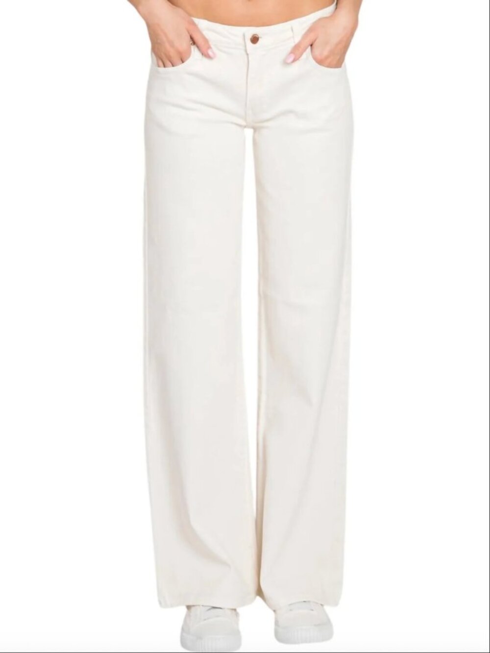 Letter to Juliet L.T.J. Genoa Wide Leg Jeans in Creamy White